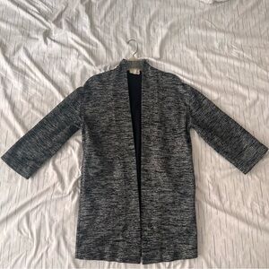 Aritzia Wilfred Free Woman’s Black Gray Pocket Cardigan Sweater XXSmall